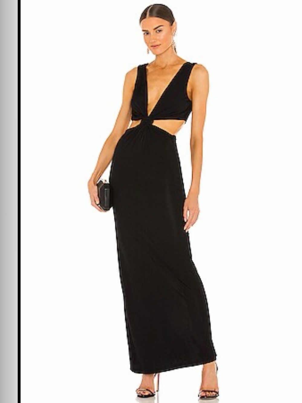 Ronny Kobo Sammy Dress Black Maxi XS Evening Party